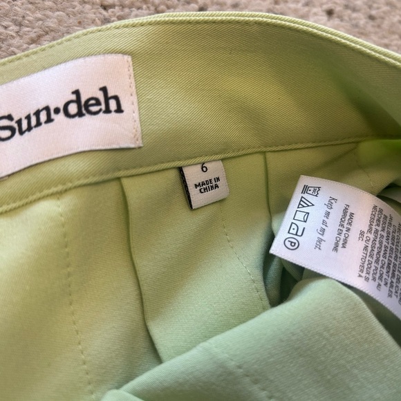 Sunday Best size 6 EUC worn once mint Green High-Low Pleated Mini Skirt - Picture 6 of 12